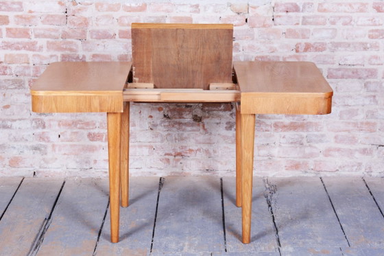 Extendable Art Deco Dining Table, by Jindřich Halabala, UP Závody, Czech, 1940s – Wood (photo 3 of 21)