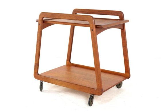 Image 1 of Sika mobler trolley 'Knebel' met omkeerbaar 'dien'blad vintage Deens