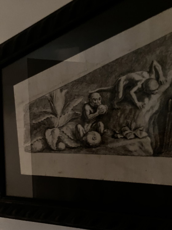 Image 1 of Hubertus Quellinus 1665-1668 Engraving Set Timpans Palace on Dam Square