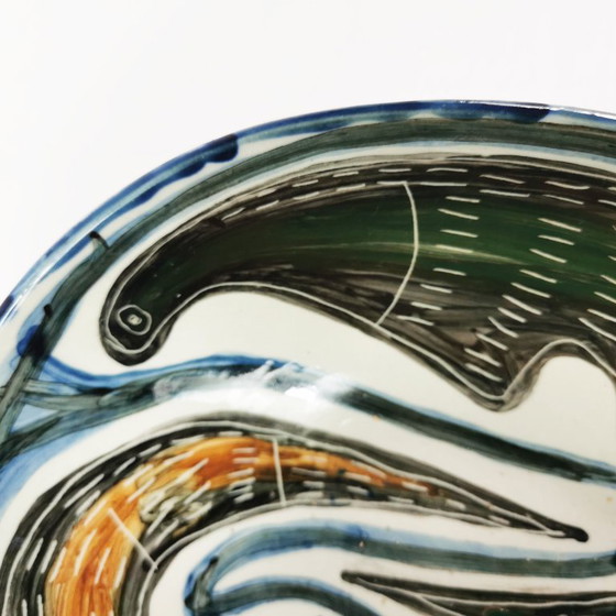 Ceramic bowl with an organic motif, Czechoslovakia, 1970s. (photo 5 of 7)