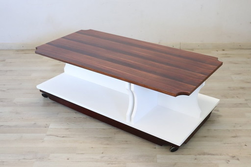 table basse en bois, italie 1970