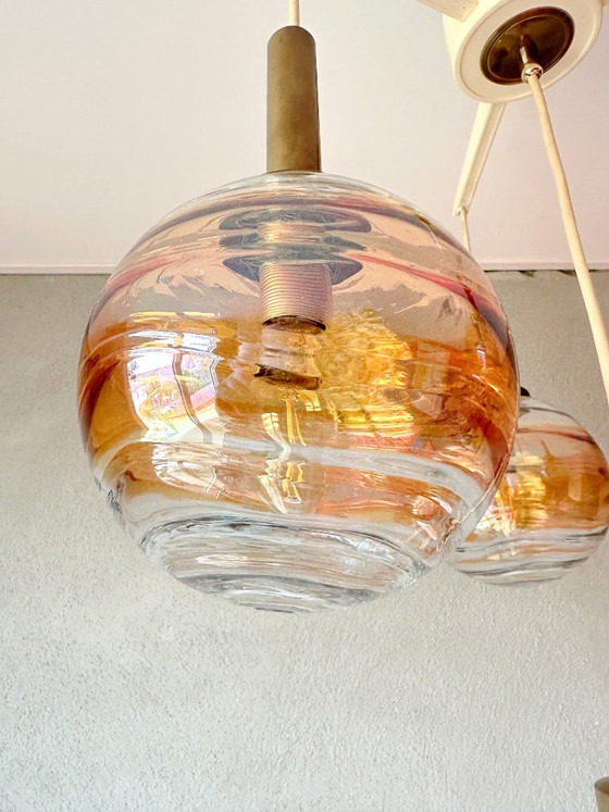 Vintage Doria cascade lamp – Hanglampen, Glas, Kunststof (photo 3 of 10)