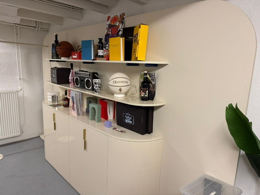 DESIGNER-WANDSCHRANK / RAUMTEILER MIT REGALEN (SUPERANGEBOT WEGEN UMZUG)