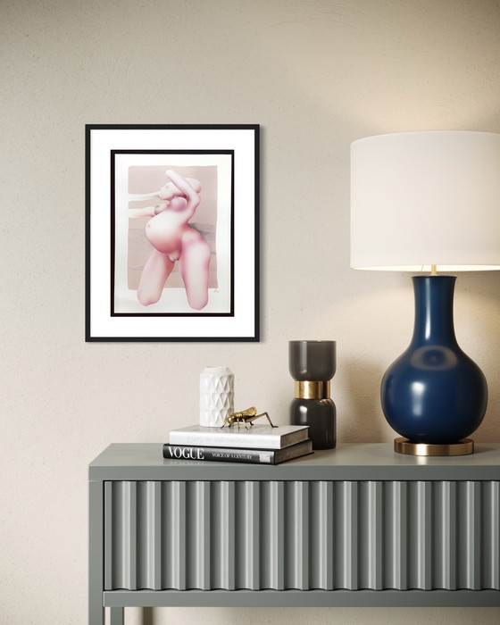 Image 1 of Yvon Adam raro cuadro erótico circa 1985 - enmarcado