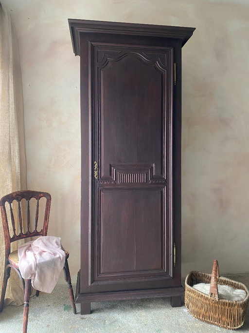 Cappello antico in legno massello restaurato, stile provinciale