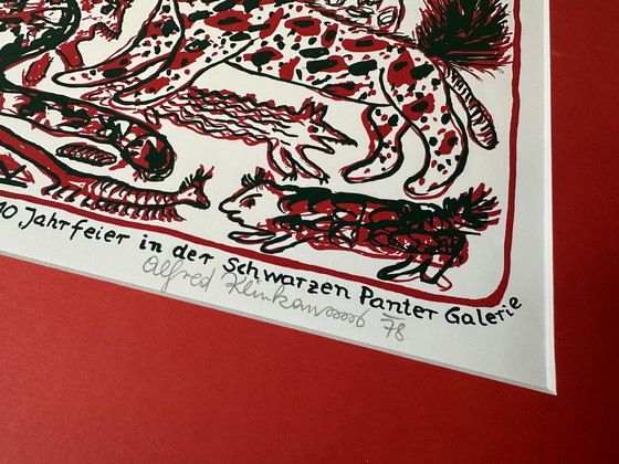 Image 1 of Genummerde zeefdruk - Alfred Klinkan - Gesigneerd