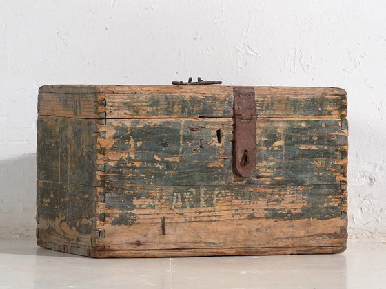 Coffre ancien de style primitif (c.1920) #71 – Armoires de rangement, Rustic (photo 16 of 40)