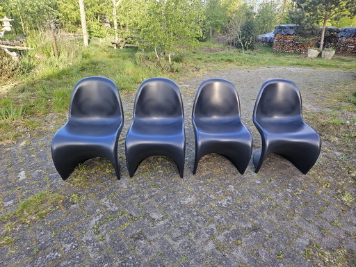 4x Originele Vitra Verner Panton stoelen