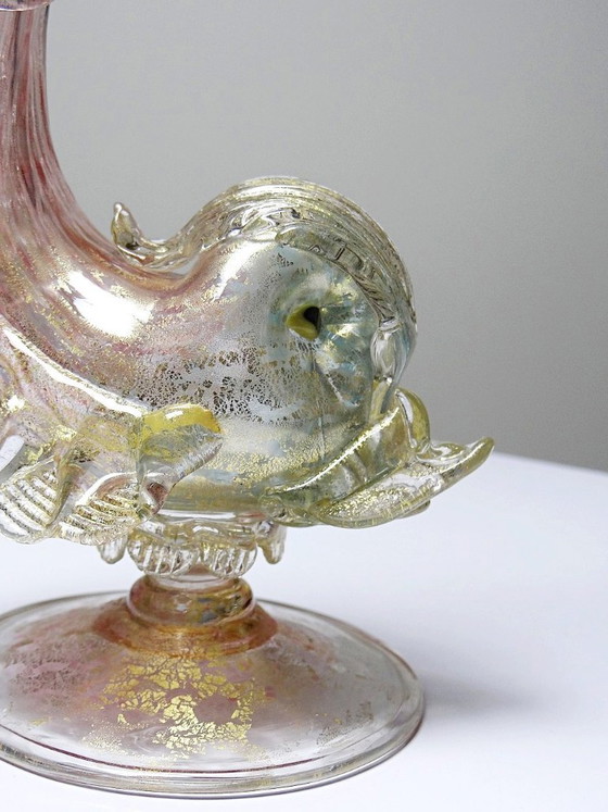 Dolfijn Aiguière van Antonio Salviati in Murano glas, 19e eeuw – Glaskunst (photo 10 of 15)