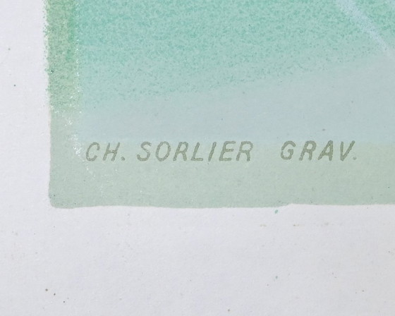 Image 1 of Charles Sorlier, Epsom 39 (after Raoul Dufy). Lithograph. C.1960.