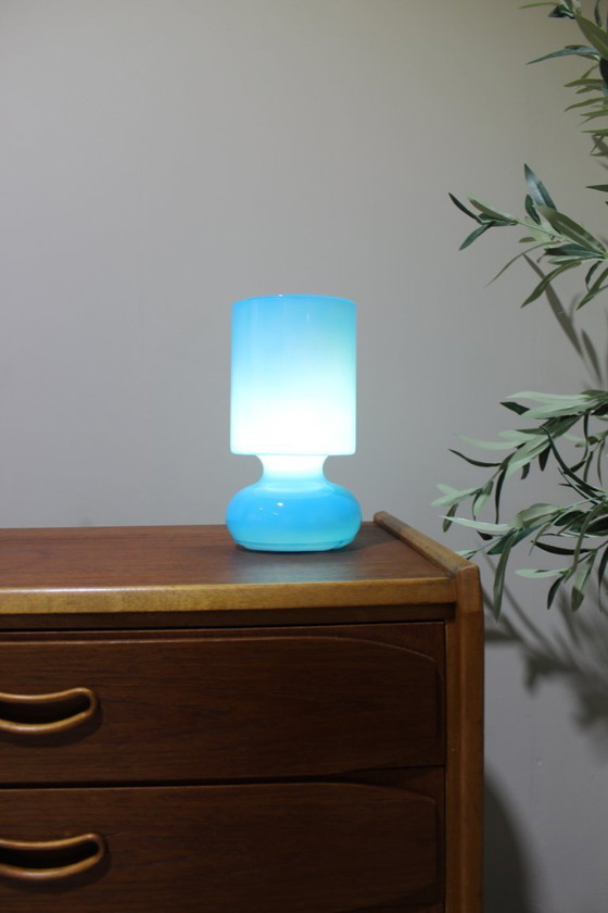 Image 1 of Lampada da tavolo vintage IKEA Lykta Blu