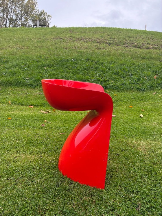 Sedia di design Winfried Staeb Form+Life collections, Sedie da camera, Plastica, Rosso (foto 3 di 14)