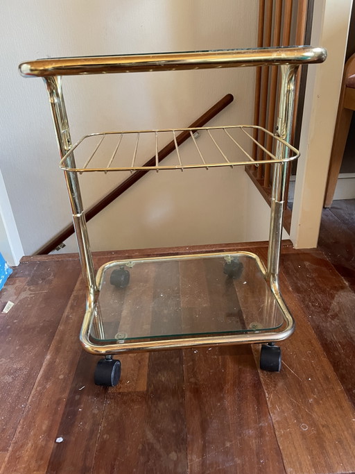 Vintage serveerwagen 