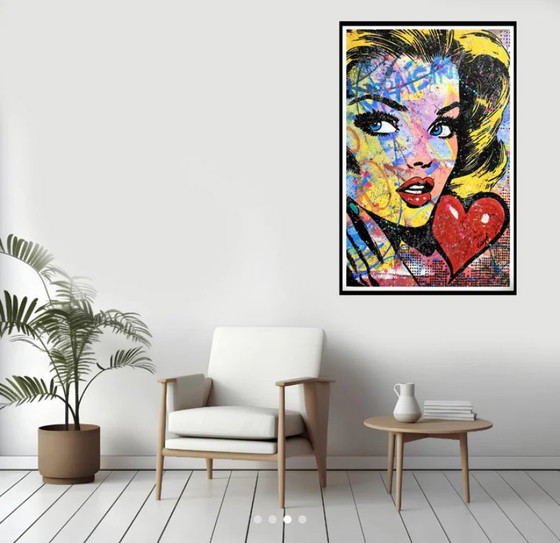 Image 1 of GONGAS - Levantamiento - Litografía de artista enmarcada