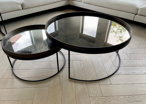 Tables basses Ethnicraft, y compris les tables à plateaux