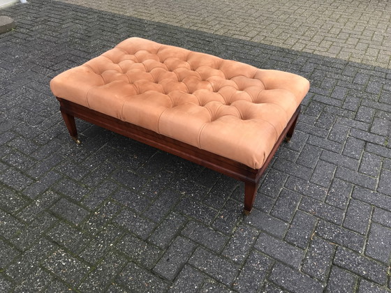 Foot ottoman – Duresta, Footstools & poufs, Wood, Brass (photo 6 of 7)
