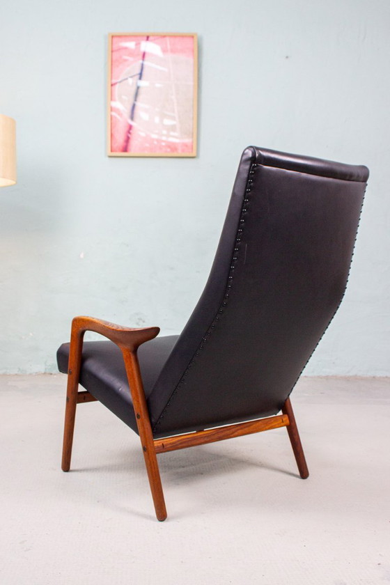Image 1 of Fauteuil vintage Yngve Ekström, style Easy Chair, en chêne, milieu du siècle, années 60