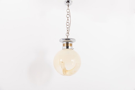 Lampada a sospensione moderna italiana in vetro di Murano, anni '70
