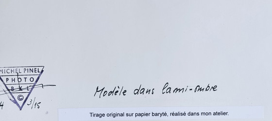 Image 1 of Michel Pinel ( 1949 ) Grande photographie 50cm x 40cm / Modèle dans la mi-ombre / édition 3/15