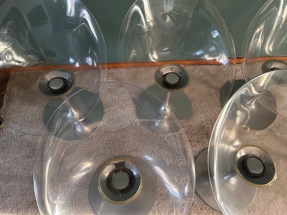 Image 1 of 6 chaises pivotantes transparentes Ero/S de Philippe Starck pour Kartell