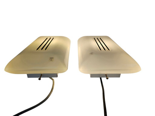 Murano - wall lamps (2) - glass - metal - Italy - 3rd quarter 20th century