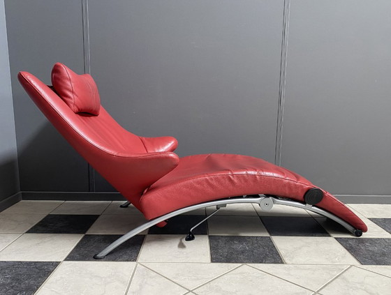 Image 1 of Fauteuil relax pliable rouge de Stefan Heiliger modèle Solo 699 pour WK Wohnen