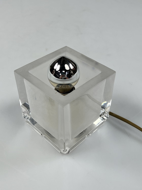Image 1 of Lampada vintage a cubo in vetro, design Nachtmann Leuchten, Germania anni '70
