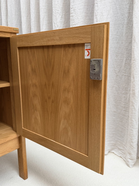 Credenza in rovere biondo, Jos De Mey, Van Den Berghe-Pauvers, Gand, Belgio, anni '70 – Credenze, Wood (photo 10 of 15)