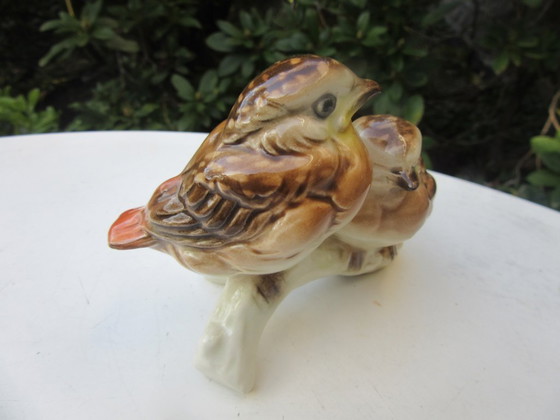 Image 1 of Figurine d'oiseau en porcelaine Goebel, mésange bleue, vintage