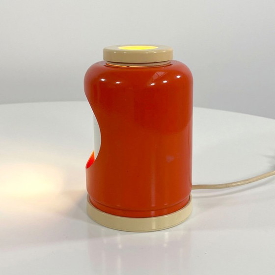 Image 1 of Orangefarbene Eclipse-Tischlampe von Goffredo Reggiani für Reggiani, 1960er Jahre