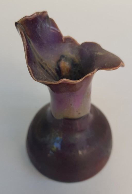 Iris Vase In Style Of Art Nouveau