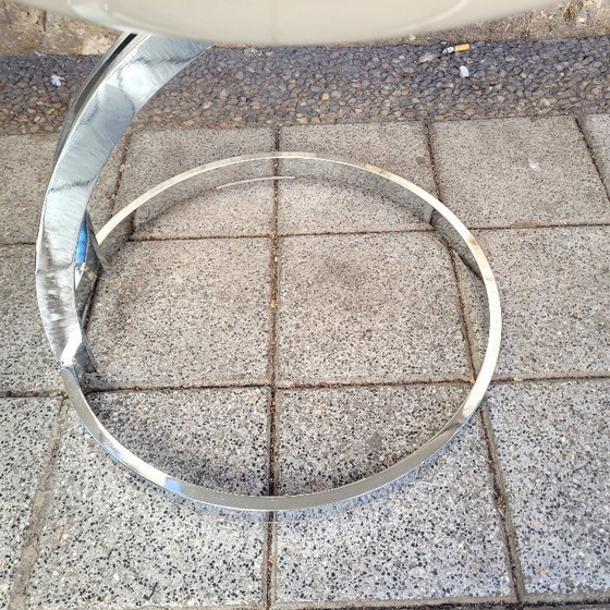 Image 1 of (4) Goldfinger Chairs, naar Michel Cadestin, Space Age-stijl, glasvezel en chroomstaal, jaren 90 – Frankrijk