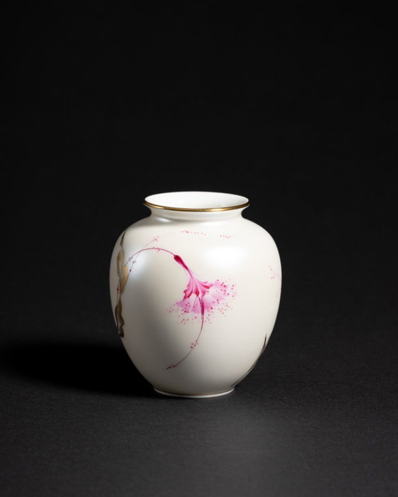 Image 1 of Porcelain Vase Heinrich & Co., Kunstabteilung Chiemsee Germany 10cm Satin Glaze