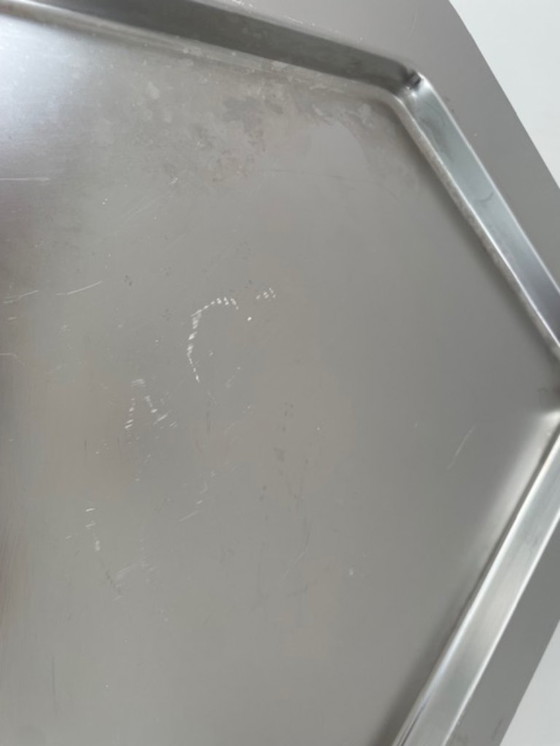 Image 1 of Ciotola dal design moderno in acciaio inox, forma asimmetrica