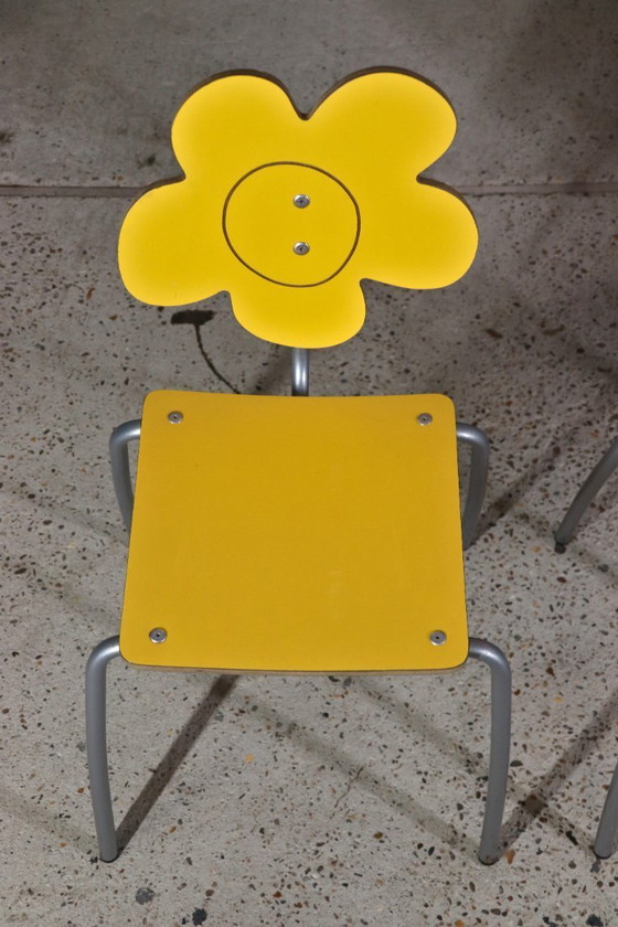 Image 1 of Agatha Ruiz de la Prada – “Agatha Infantil” Children’s Table and Chairs – Set of 4 – Amat-3 – Spain – 1990s