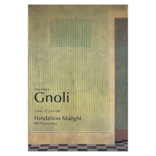 Domenico Gnoli Poster Maison Vide – Fondation Maeght 1987 – Paper (photo 2 of 5)