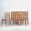 Vintage style dining chairs (c.1950). Set of 6 pieces #2 – Wood, Metal (photo 9 of 15)