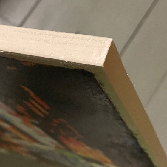 Image 1 of Villes nocturnes, série de peintures à l'huile 30 x 40 cm