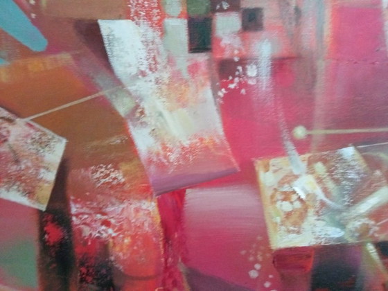Pittura a Olio Originale Espressionismo Astratto Dialogo – Dipinti e disegni, Canvas (photo 6 of 7)