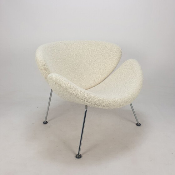 Image 1 of Vintage fauteuil en voetenbank van Pierre Paulin voor Artifort, jaren 1980