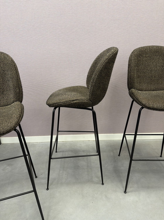 Image 1 of 4x Gubi bar chairs type 'Beetle'