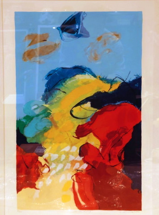 Henk Van Vessem (R.I.P.) - Sérigraphie 'L'après-midi' – Lithographies et sérigraphies, Other (photo 4 of 5)