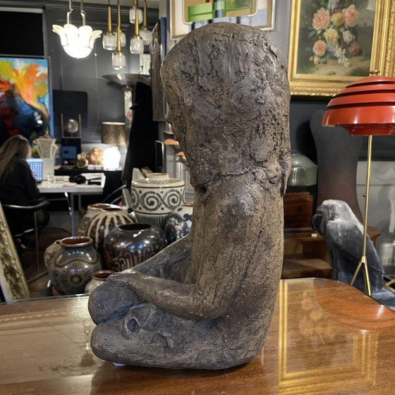 Fille en grès dans le style d'Elie van Damme pour Amphora, années 1970 – Sculptures, Ceramic, Art Deco (photo 10 of 13)