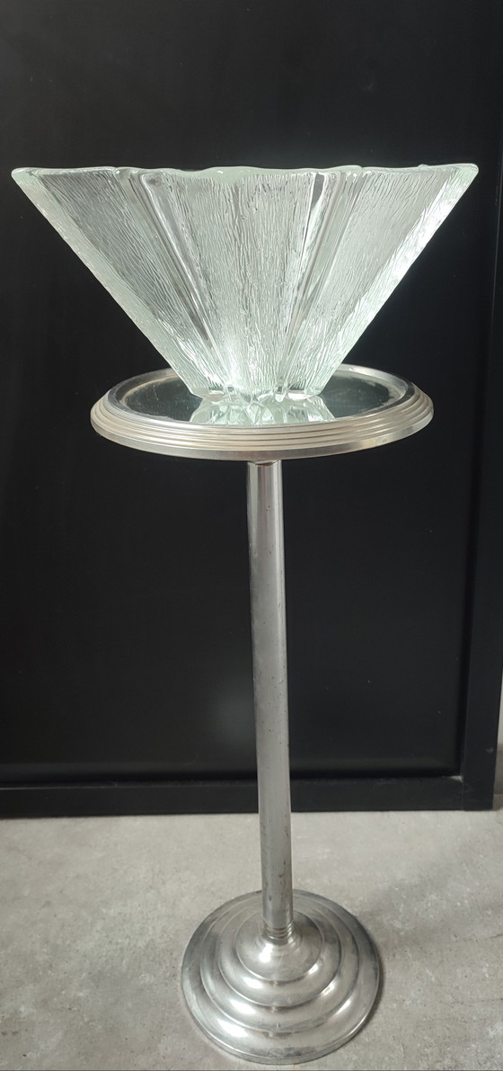 Image 1 of Grote vintage XXL kom van Walther Glas