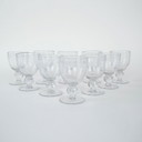 Set of bubble champagne glasses, Italian design, 1970s, production: Italy