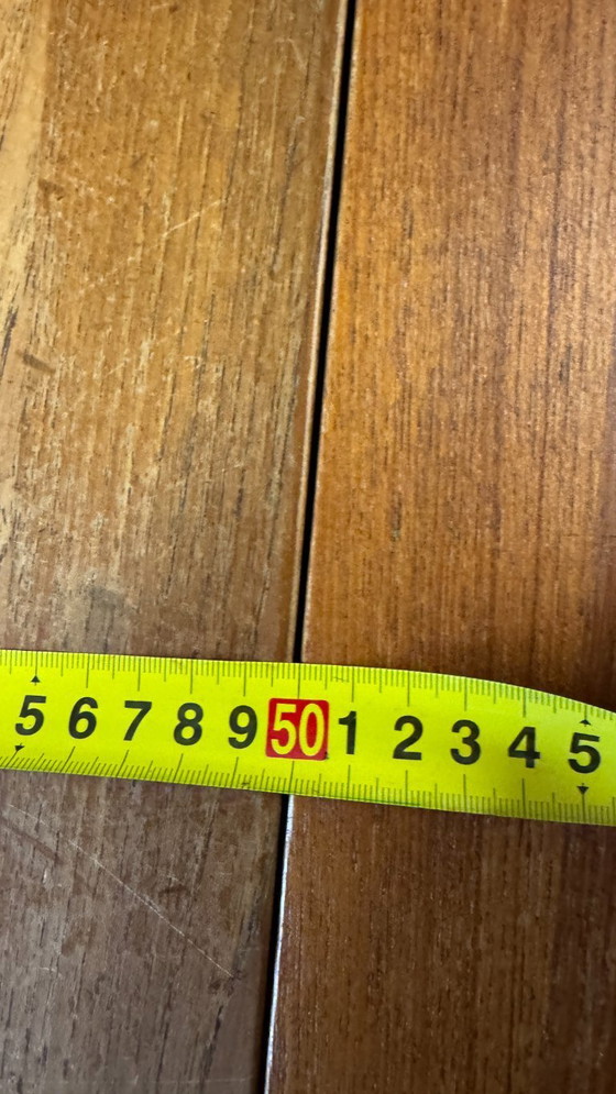 Image 1 of Teak XXL Dining Table, Extendable from Round to Oval, Dyrlund