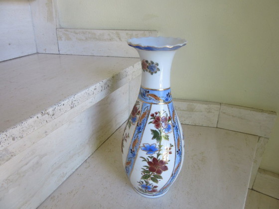 Image 1 of Chinese Vase Enameled with Maker's Mark 26 cm Tall, mid century modern