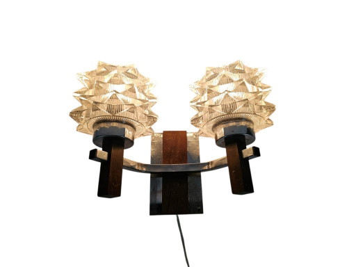 Massive - crystal - rosewood - chrome - Belgium - 1970s