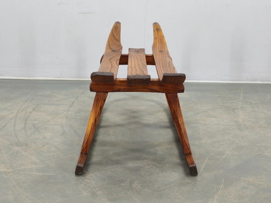 Image 1 of 1930s Czech Oak Art Deco Sled