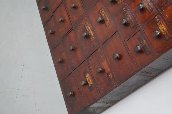 Image 1 of Antiguo botiquín/cómoda de madera noble inglesa, siglo XIX